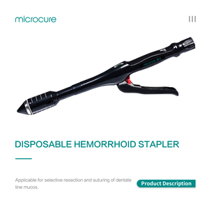 Disposable hemorrhoid stapler